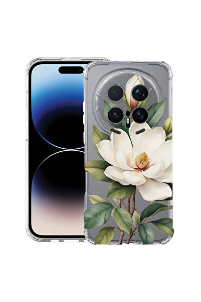 bestcase ®   Αντικραδασμική Θήκη Husa για Honor Magic 8 Pro, Φλοράλ - Λευκή Μ...