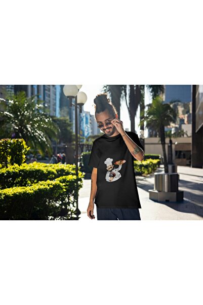 Inscriptie Tricou Unisex Bumbac Premium Casual " Bucatar - pizza "
