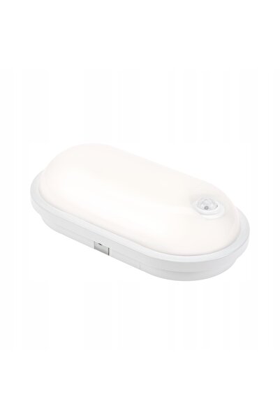 NO BRAND Corp de iluminat LED oval 20W cu senzor de mișcare PIR, cu canal de ...