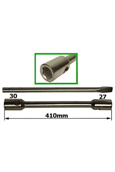 NO BRAND Cheie pentru roți 27x30mm lungime 410mm cu gheară