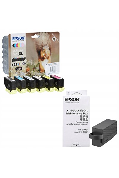 NO BRAND NOWY Cutie de întreținere Epson T3661 + Pachet de 6 cerneală 378XL E...