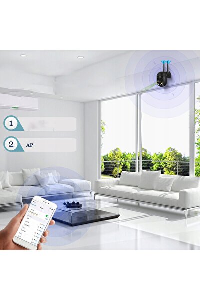 NO BRAND Cameră exterioară impermeabilă cu control IP Wi-Fi Full HD 1920x1080P