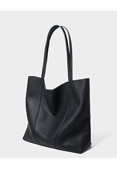 NO BRAND Geantă tote elegantă 2-în-1 din piele ecologică moale - Geantă de mâ...