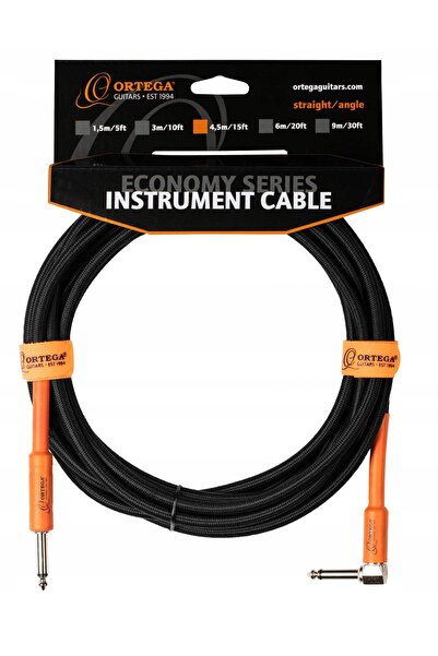 NO BRAND Ortega Oeci-15 4,5m Cablu Instrumental pentru Chitară cu Jack-uri cu...