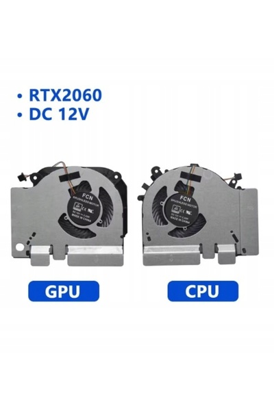 NO BRAND Ventilator COMPLET CPU GPU 12V 15.6 " XMG1902 GTX2060Ti
