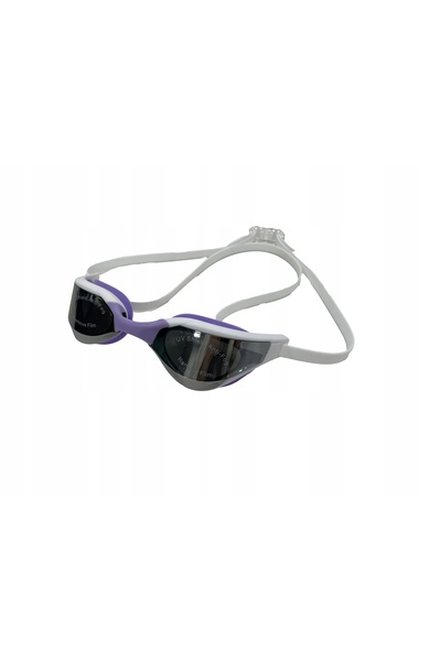 NO BRAND Ochelari de înot + Cască mov pentru piscină, anti-reflex, ajustabili...
