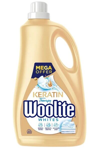 Woolite White Keratin 3,6l/60 detergent lichid pentru rufe