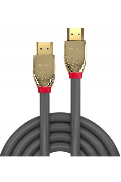 Bark and Lindy Cablu HDMI 2.1 Lindy Ultra High Speed M/M 5m Gri/Auriu