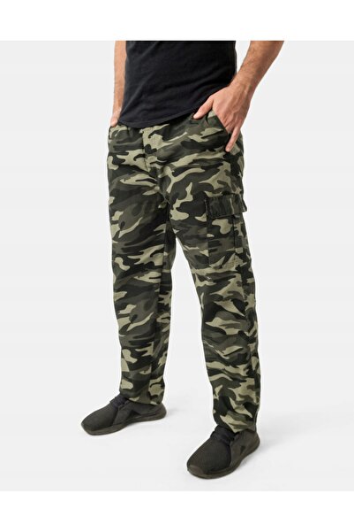 NO BRAND Pantaloni de trekking pentru bărbați, camuflaj, cargo, militari, saf...