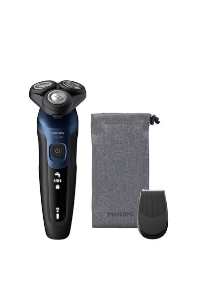 Philips Aparat de ras Philips Seria 5000 S5465/18 Albastru-Negru, aparat de îngrijire pentru bărbați