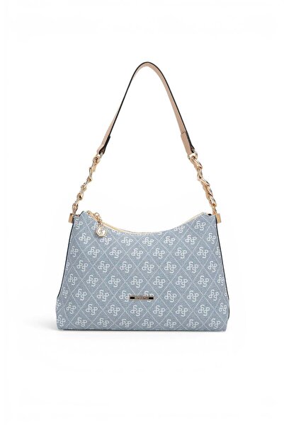 Silver Polo Blue - Ten Monogram Women's Shoulder Bag Sp1290