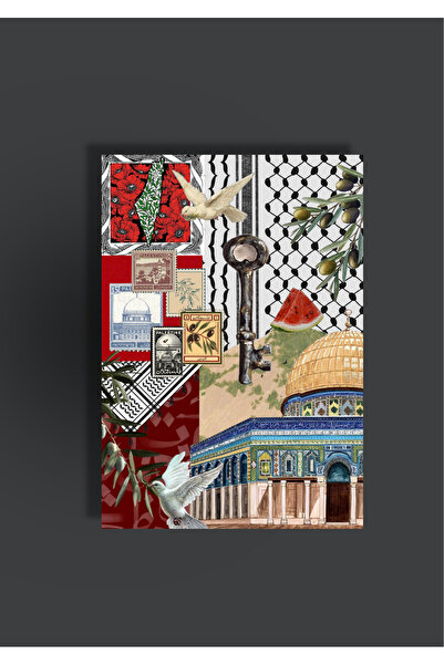 Gyuli Notebook Kolaj Serisi 3 - Kudüs A5 Çizgisiz Defter