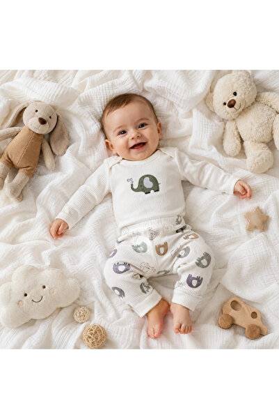 BEBELON Fil Detaylı 2 li Bebek Takım
