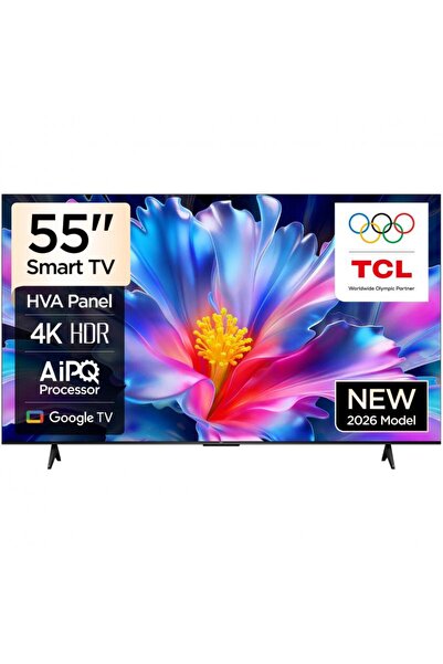 TCL تلفزيون ذكي 55 بوصة، 4K LED، 60 هرتز، لون أسود، موديل P69L