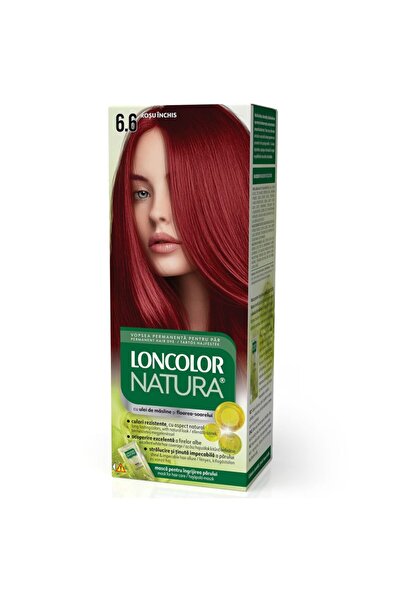 Loncolor Natura Vopsea pentru Par, Loncolor Natura, 6/6 Rosu Inchis