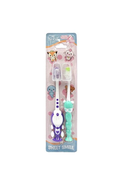 nobil care Toothbrush, Nobil Care, Children's Cap K1 K2 2 pcs