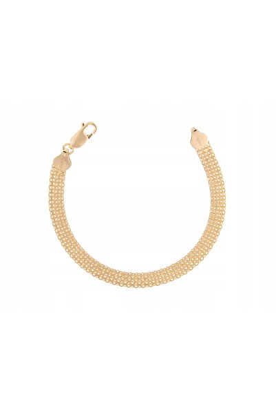 NO BRAND Brățară Bismark argintie 5 rânduri 17cm Italia 6.2mm cadou