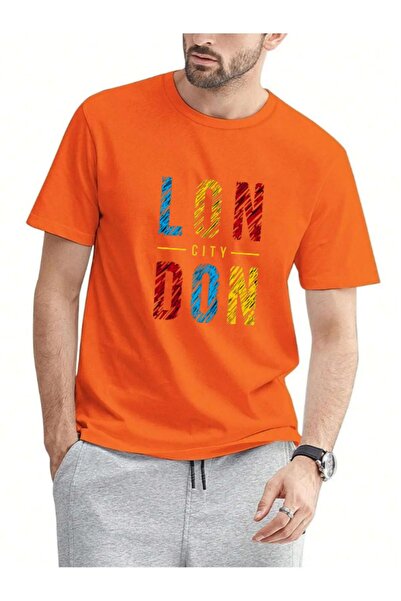 H&GHAMLEGİYİM Μπλουζάκι Unisex London City με στάμπα Oversize