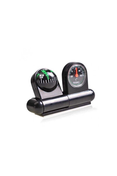 OEM Busola cu termometru auto interior, Negru