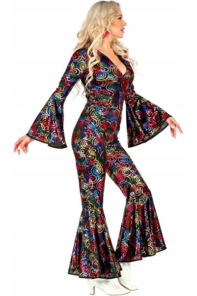 NO BRAND Costum femei anii '70 '80, rochie disco retro vintage, mărimea L
