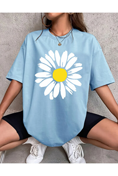 yombaa PAPATYA DESIGN cu imprimeu supradimensionat tricou Tricou