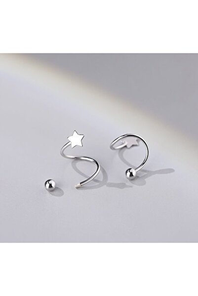 NO BRAND Cercei din argint 925 sterling cu stele pentru femei