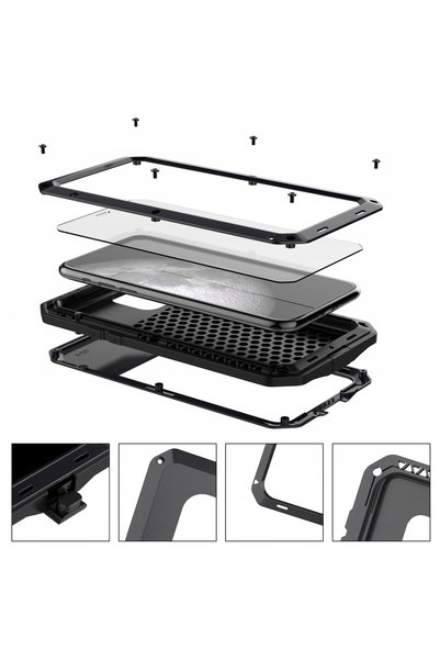 NO BRAND Lunatik Taktik Husă Armurată 360 °   Husă rezistentă iPhone 11 Pro Max