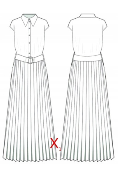 NO BRAND Rochie maxi plisată multicoloră de maternitate cu șliț Boohoo 40