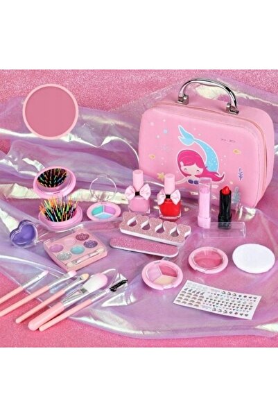 NO BRAND SET DE MACHIAJ PENTRU COPII – CUTIE DE MACHIAJ SPA CU GLITTER ȘI SIRENĂ
