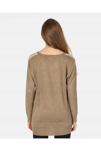 NO BRAND Rochie tunică lungă elegantă de damă, din lână și cașmir C09-4 L/XL