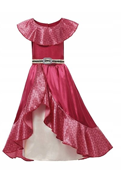 NO BRAND Rochie costum Elena din Avalor pentru balul de carnaval 152 / 158 cm