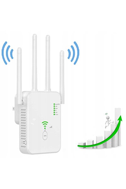 NO BRAND Repetor de semnal Wi-Fi, amplificator 1200Mb/s, cu până la 4 antene,...