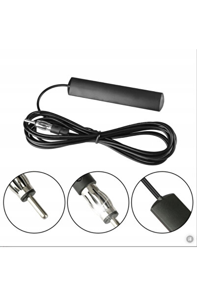 NO BRAND Antenă radio auto cu amplificator AM FM 12V