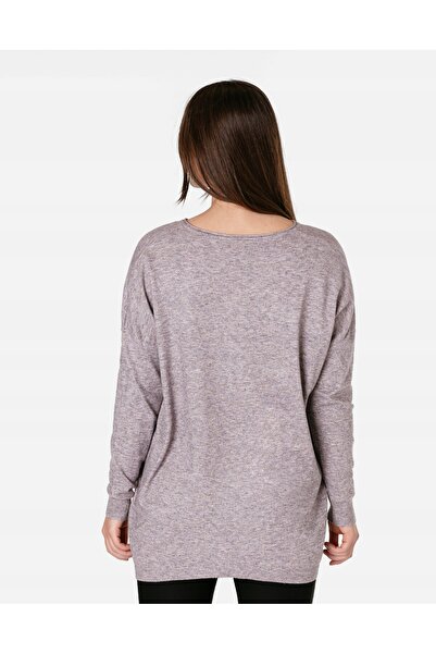 NO BRAND Pulover lung, larg, tip bluză/tunică, rochie pulover de damă 7960-1 s/m