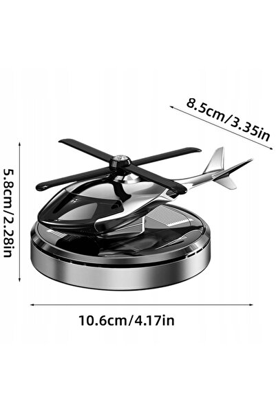 NO BRAND Odorizant auto cu energie solară, elicopter rotativ, cadou