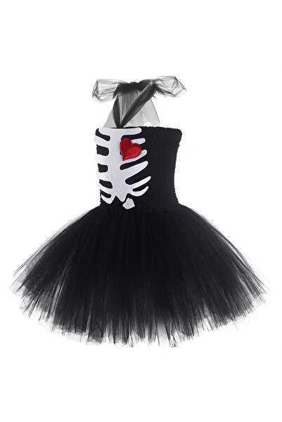 NO BRAND Costum de schelet Coco, rochie tutu de Halloween, 122-134 cm