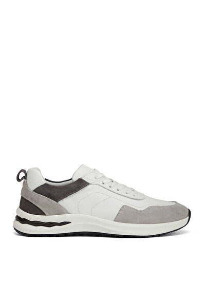 Tergan Gri Hakiki Deri Erkek Sneaker - E26I1AY57743-K56
