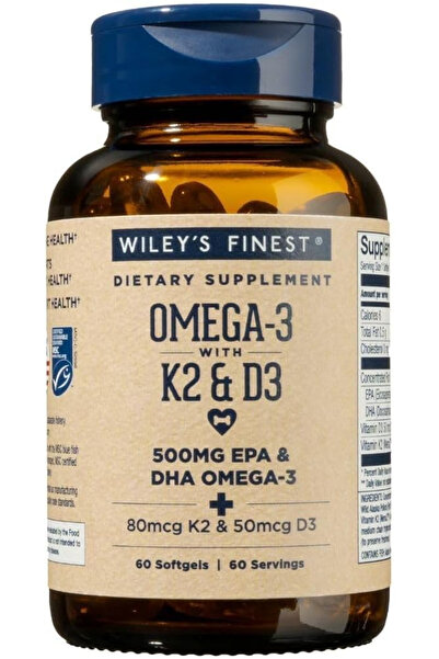 Wiley's Finest Vitamin K2 With Epa + Dha Softgels 60'S