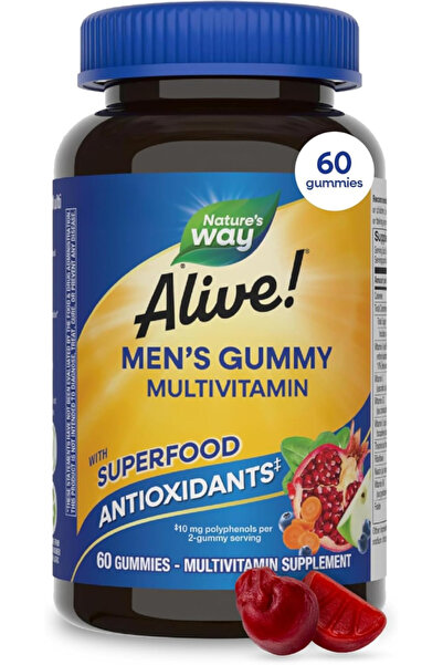 Nature's Way Alive Men'S Gummy Vitamins 60'S