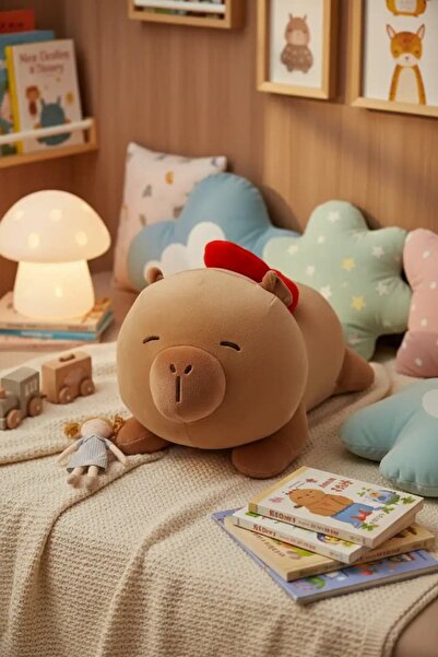 Miniso Lisanslı Mini Family Serisi Fiyonklu Peluş Oyuncak 38 Cm – Yatan Pozis...