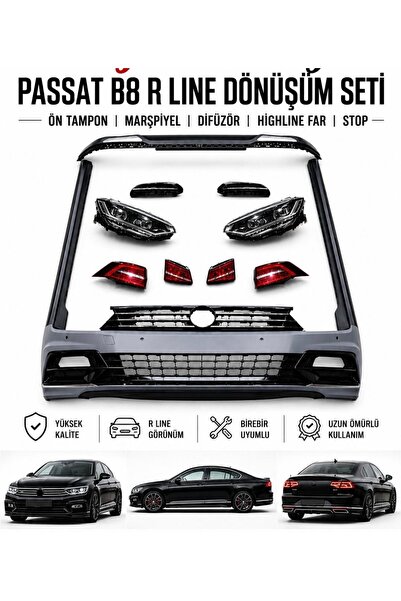 Genel Markalar Passat b8 Rline set / KOMPLE SET HALİNDE TAKIM FAR STOP TAMPON