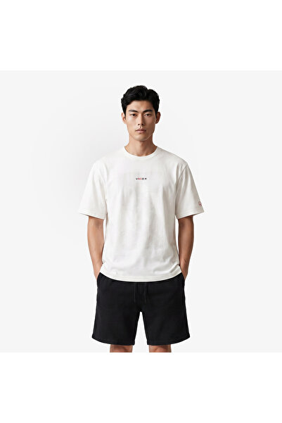 United4 Regular Fit Erkek Krem T-Shirt