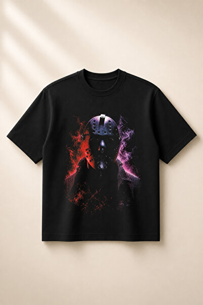 SVART WEAR Tricou unisex din bumbac 100% (190 GSM) cu imprimeu Friday The 13,...