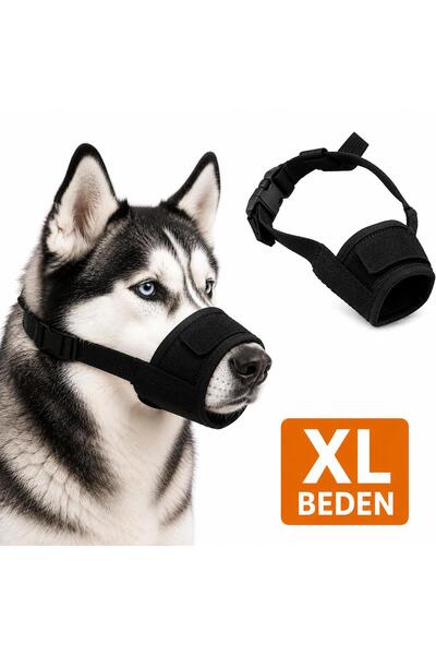 valkyrie Dog Muzzle XL Size Breathable Mesh Adjustable Anti-Bite Soft Black