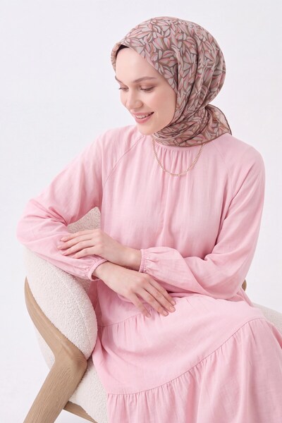 Silk Home Soft Scarf Pebble Stone Dried Rose