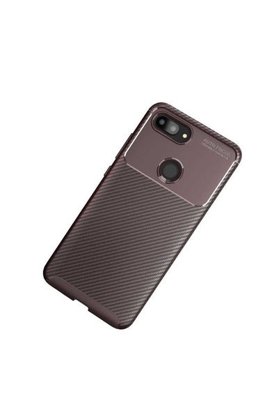 Ahlttiba حافظة لهاتف Xiaomi Mi 8 Lite بتصميم كربوني غطاء نيغرو