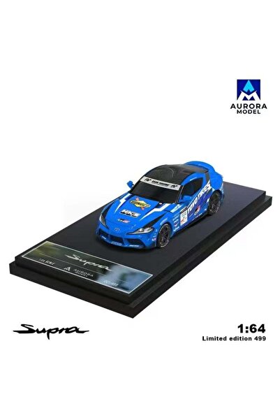Aurora Model نموذج سيارة تويوتا جي آر سوبرا A90 بمقياس 1/64 مع إطارات شرقية و...