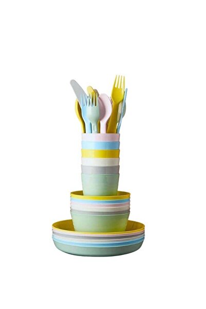 IKEA KALAS Children Dinnerware Set, Assorted Colors - 36-piece