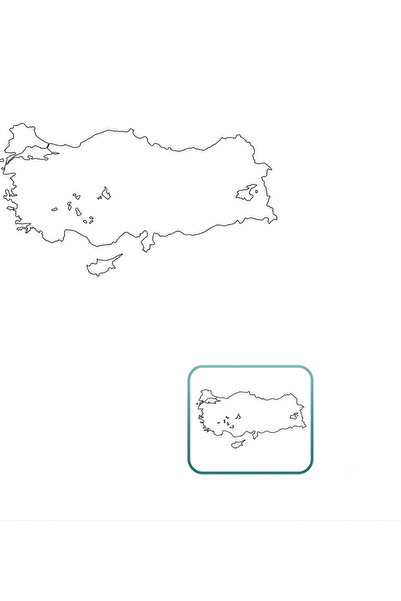 sfs elektrik Silent Turkey Map Paper Board 114X48Cm