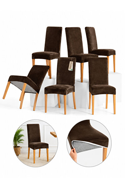 delfin HomeRoy Huse Catifea pentru Scaune – Set 6 Bucăți